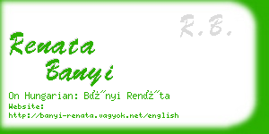 renata banyi business card